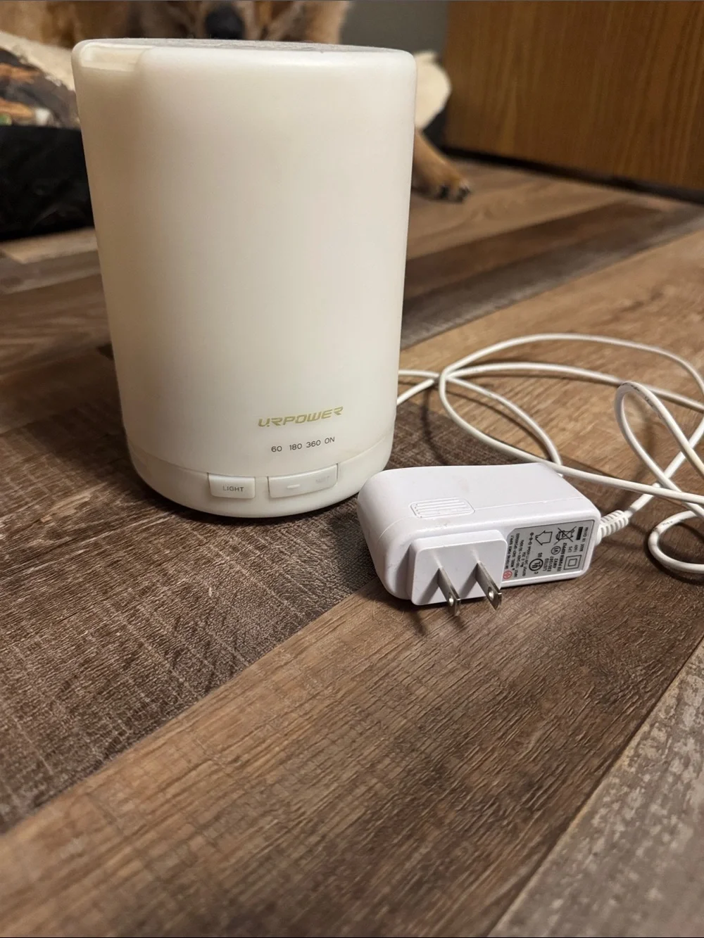White USB Aroma Diffuser with Timer and Light